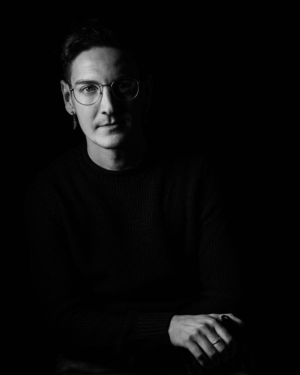 Ritratto in bianco e nero di Alin